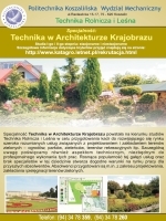 Folder informacyjny specjalności: Technika w Architekturze Krajobrazu